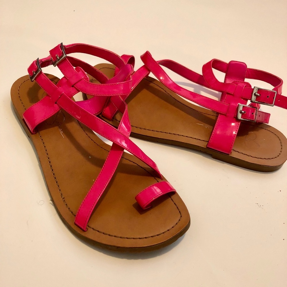 Hot pink Jessica Simpson sandals